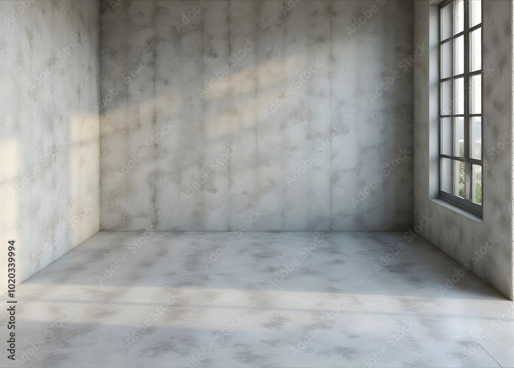 Room empty space style loft concept Room empty space style loft concept