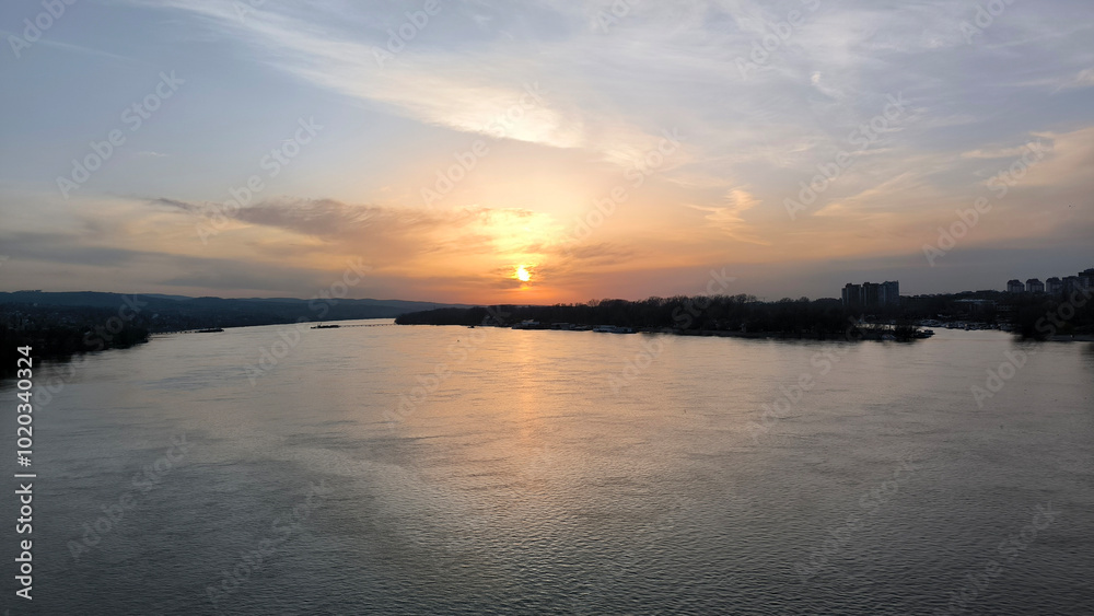 banks of Danube river in Novi Sad banks of Danube river in Novi Sad