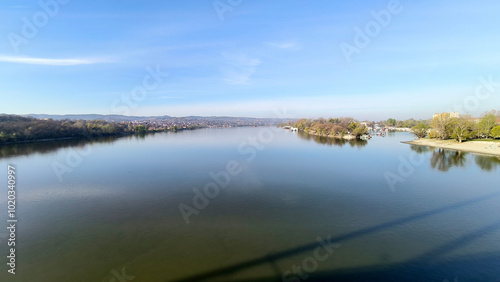 banks of Danube river in Novi Sad