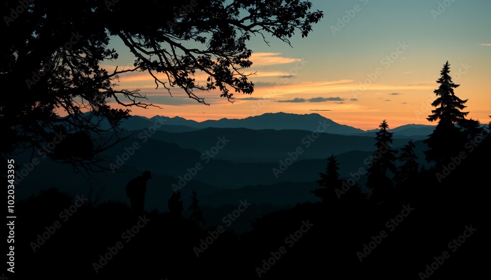 Single Color Silhouette Scenes nature landscapes Single Color Silhouette Scenes nature landscapes