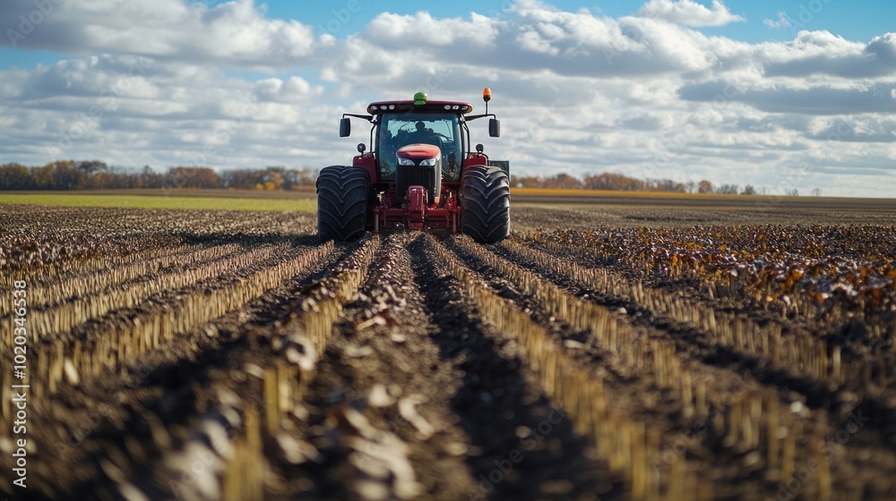Fototapeta premium Corn yield enhancement technology: Precision fertilization and climate-smart farming techniques for sustainable production