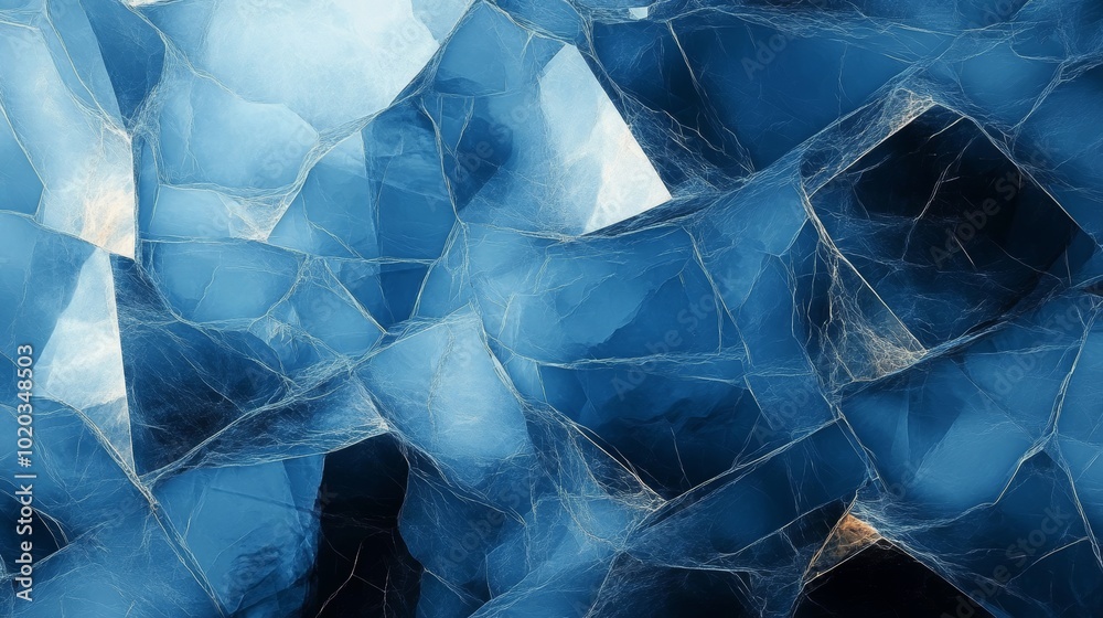 Abstract Blue Crystal Background, Sparkling Gemstone Texture, Luxurious Design Element. Abstract Blue Crystal Background, Sparkling Gemstone Texture, Luxurious Design Element.