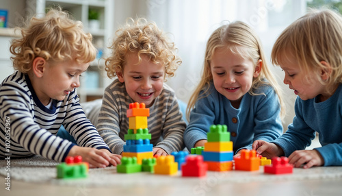 Colorful and Joyful World Children's Day Illustration Design ai generative