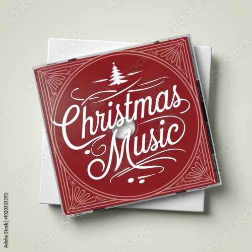 Decorative Christmas Music Album Cover Design