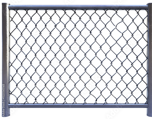 Chain Link Fence Steel Mesh Security Barrier Metal Grid Industrial Fence Construction
