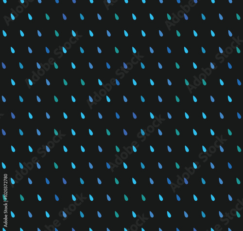 rain pattern drop water black background