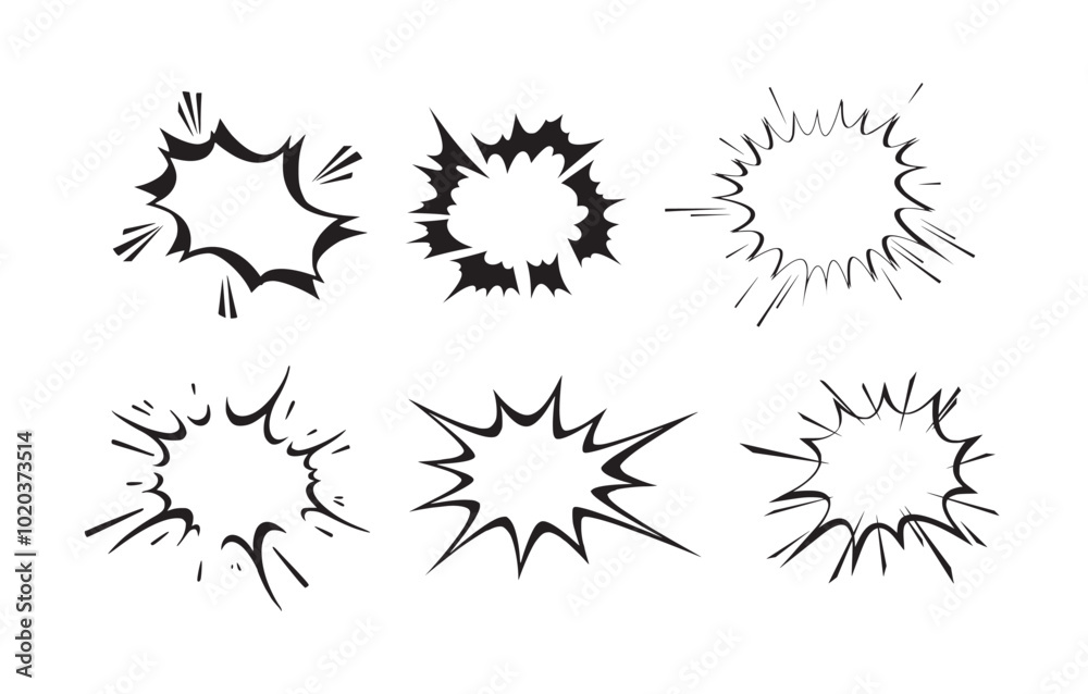 Obraz premium explosive effect cartoon