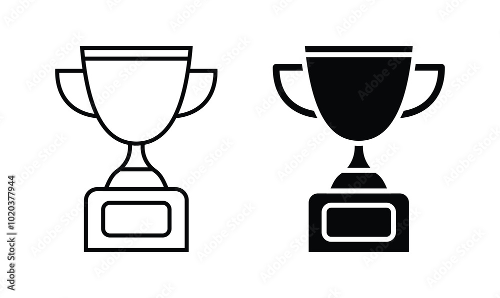 Winner trophy icon vector Winner trophy icon vector