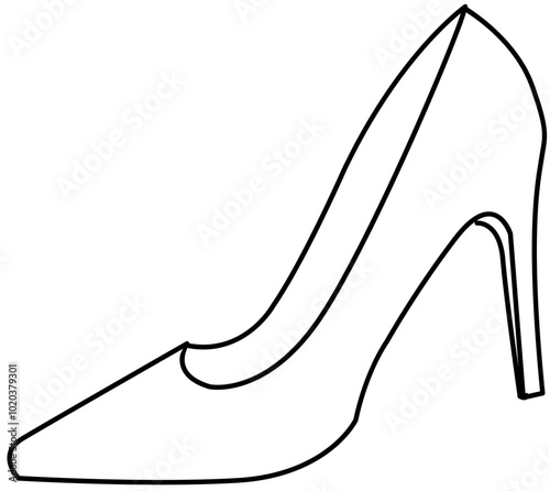shoe sandal outline