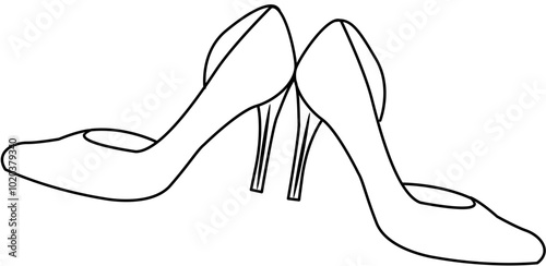 shoe sandal outline