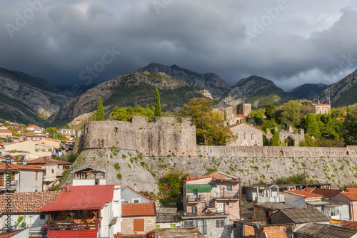 The Old Town of Bar in Montenegro is an open-air museum photo