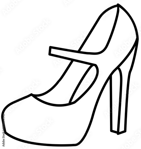 shoe sandal outline