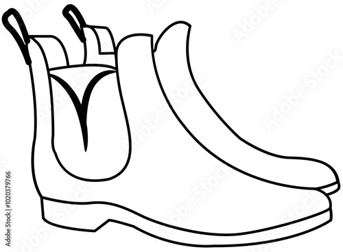 shoe sandal outline
