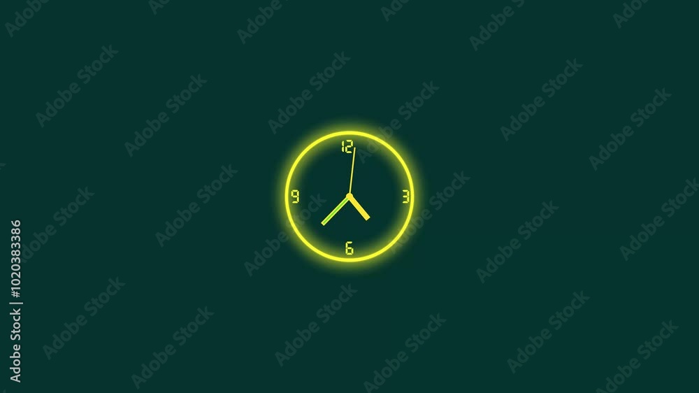 Animation is the time-lapse of a clock. Blue clock hands on the clock face. Time pointer ticks in 12-hour time loop
Animation is the time-lapse of a clock. Blue clock hands on the clock face. Time pointer ticks in 12-hour time loop