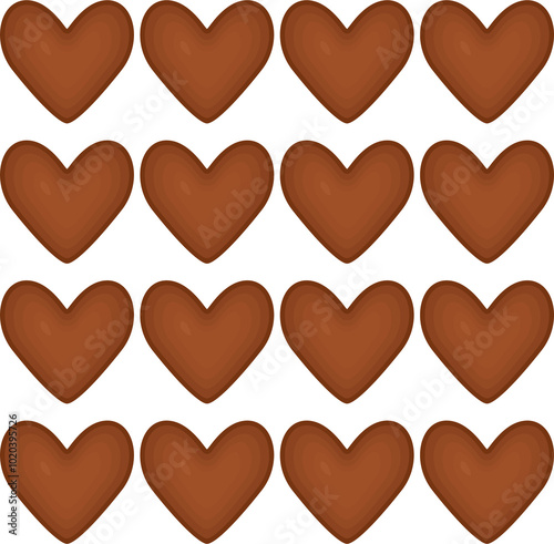 Pattern homemade cookie different taste in pastry biscuit