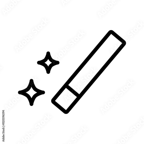 Magic wand icon, vector linear icon of creative related