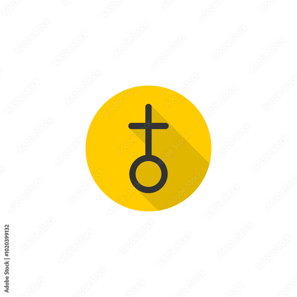 Church cross icon isolated on transparent background Church cross icon isolated on transparent background