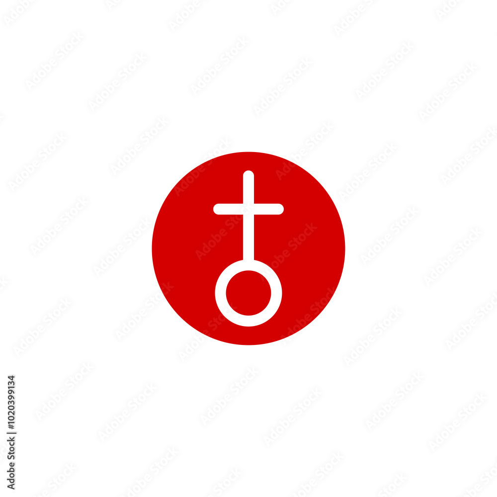 Church cross icon isolated on transparent background Church cross icon isolated on transparent background