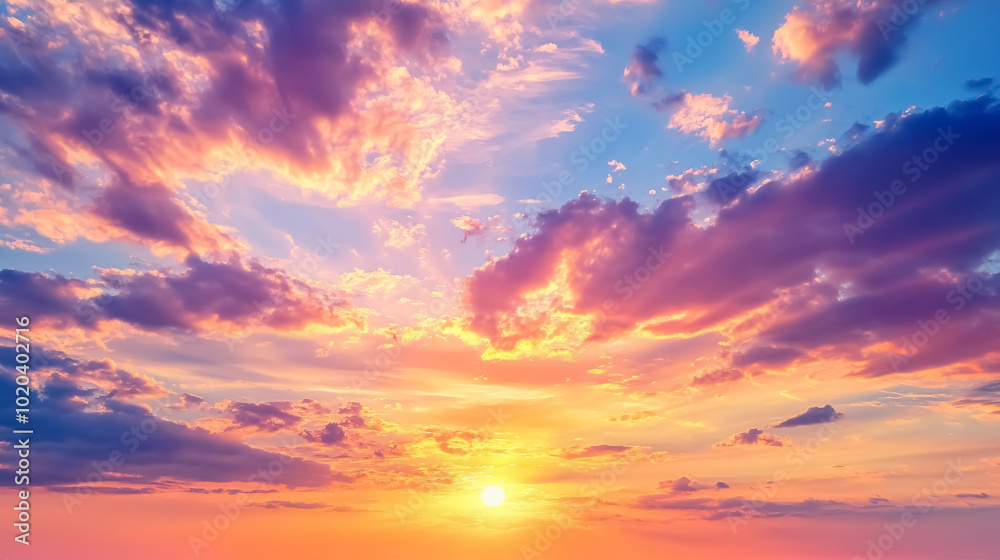Background of a beautiful sunset sky. Background of a beautiful sunset sky.