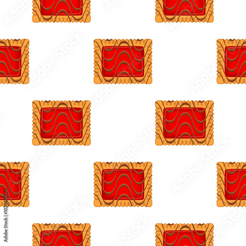 Pattern homemade cookie different taste in pastry biscuit