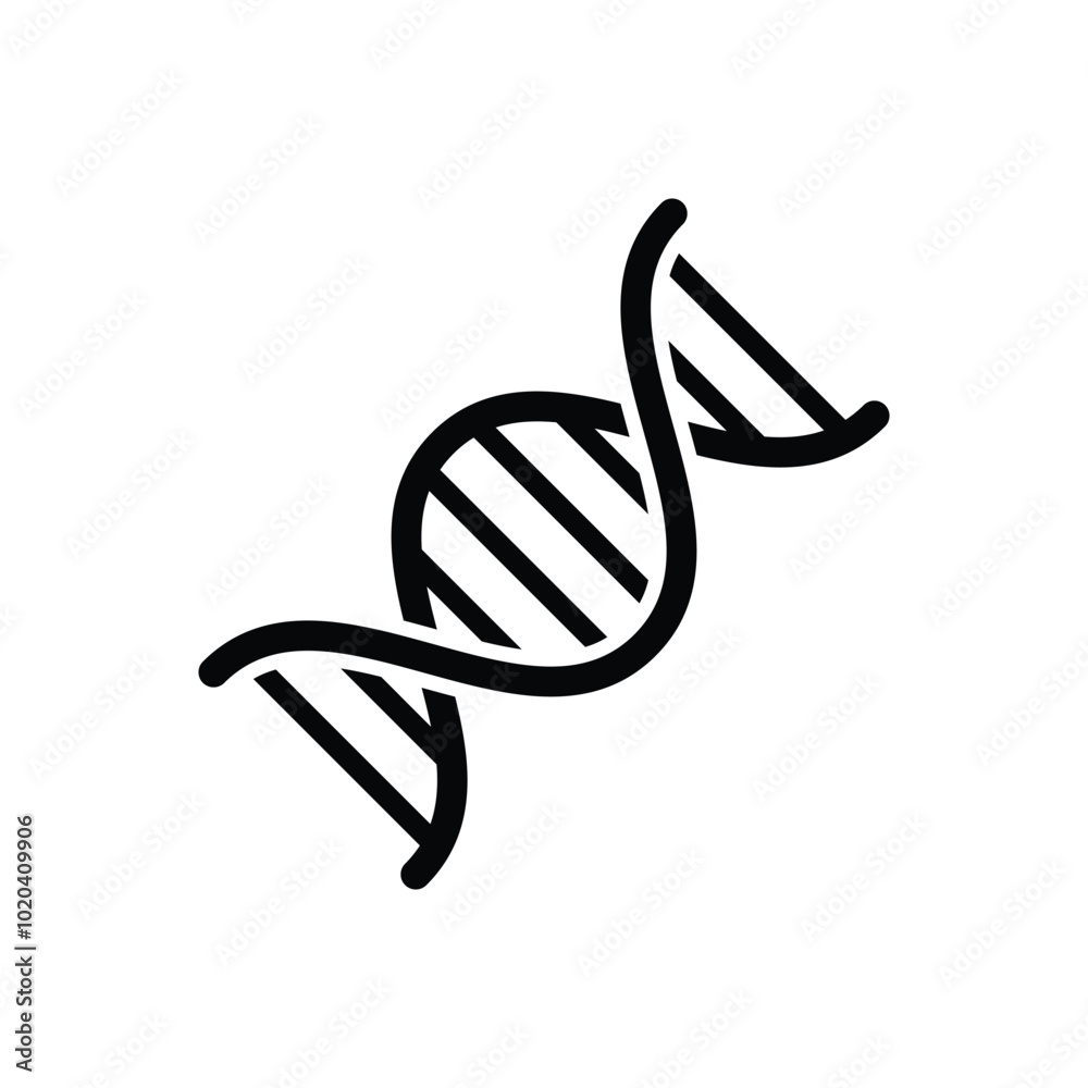 human DNA genetics icon vector design illustration