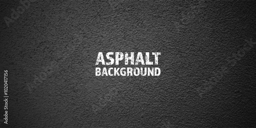 Asphalt road texture, concrete highway surface. Pattern with grainy structure, grunge stone background. Vector illustration
