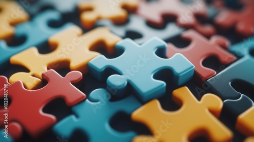 Puzzle. Business strategy, success solution, jigsaw games symbol. Idea metaphor. Creative idea, connection, challenge, partnership, teamwork, match