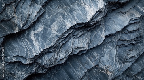 Wallpaper Mural A close-up abstract pattern of grey marble and stone textures, highlighting the smooth and rough variations in the surface for a decorative background Torontodigital.ca