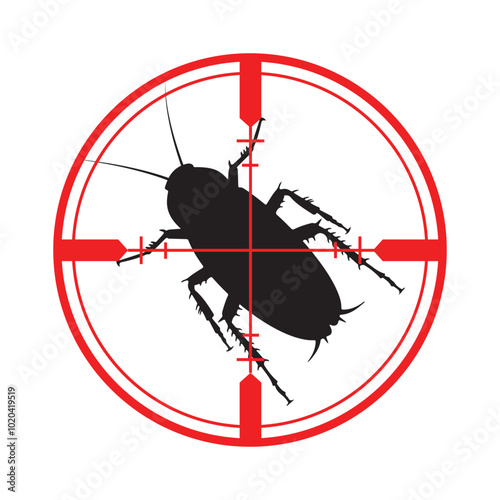 target cockroach vector design illustration