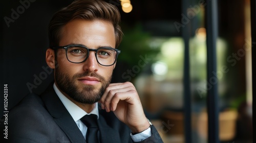 Financial Professional in moments of reflection or casual conversation, possibly dressed business casual versus business attire.