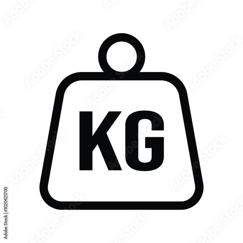 weight pound kg outline icon vector design illustration