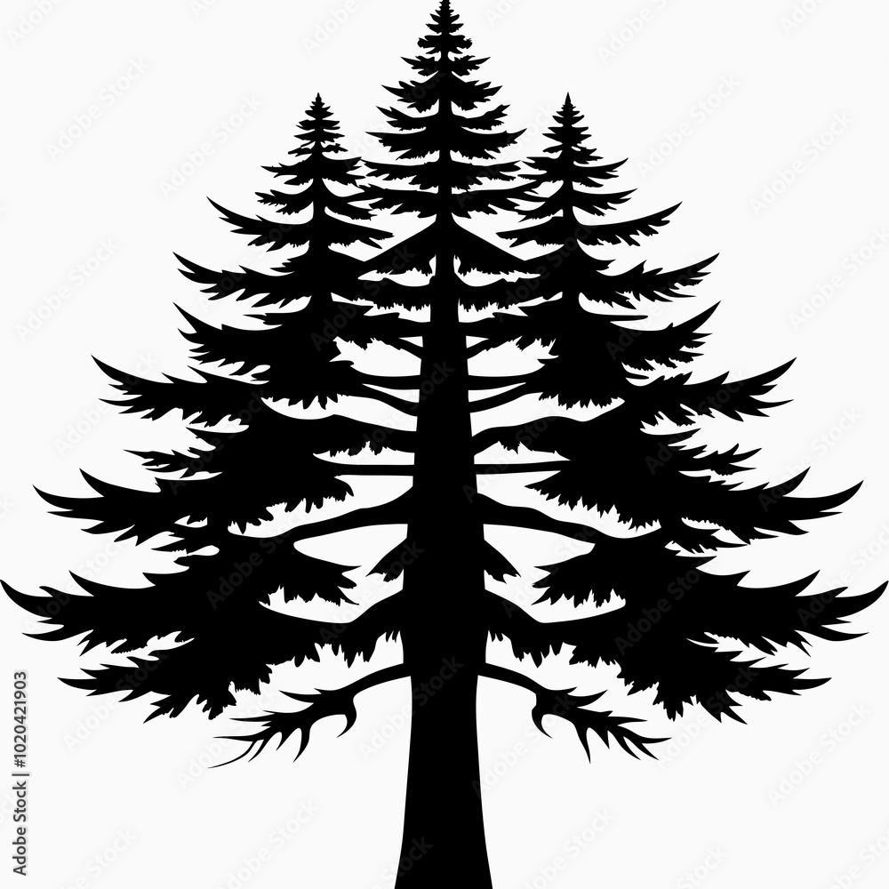 Obraz premium redwood-tree-silhouette