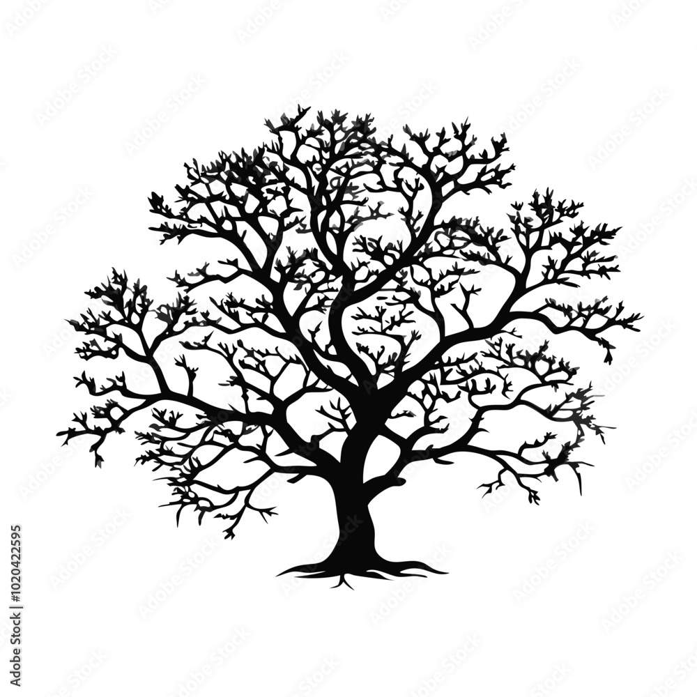 Obraz premium monterrey-oak-tree-silhouette