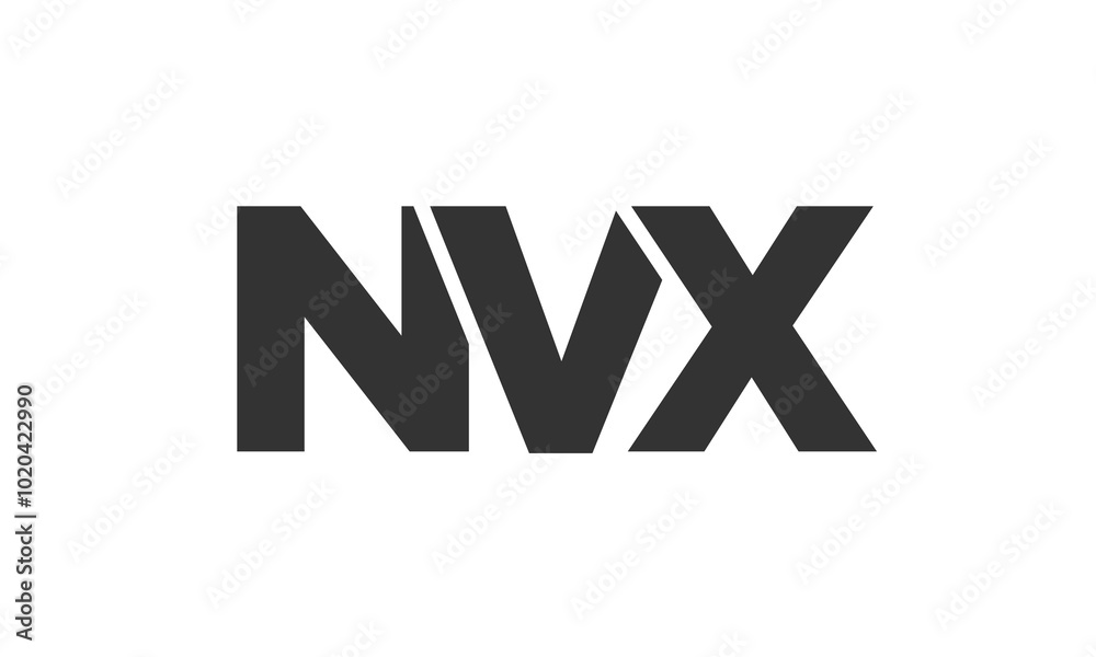 NVX logo design template with strong and modern bold text. Initial based vector logotype featuring simple and minimal typography. Trendy company identity. NVX logo design template with strong and modern bold text. Initial based vector logotype featuring simple and minimal typography. Trendy company identity.