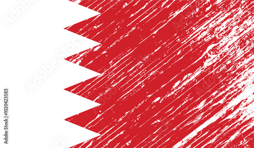 bahrain flag grunge