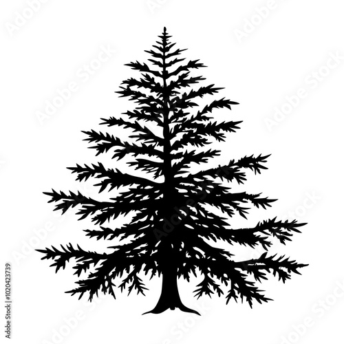 leyland-cypress-tree-silhouette