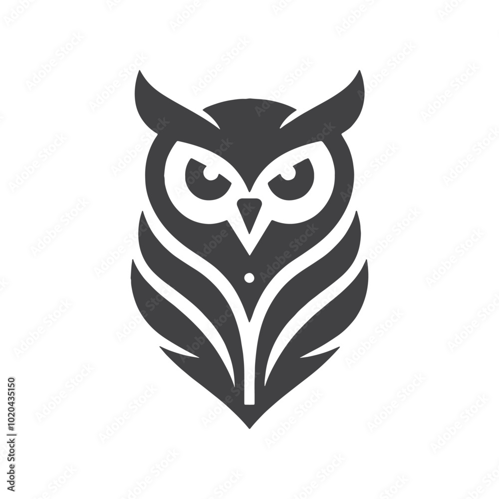 Minimalist Owl Logo Icon Minimalist Owl Logo Icon