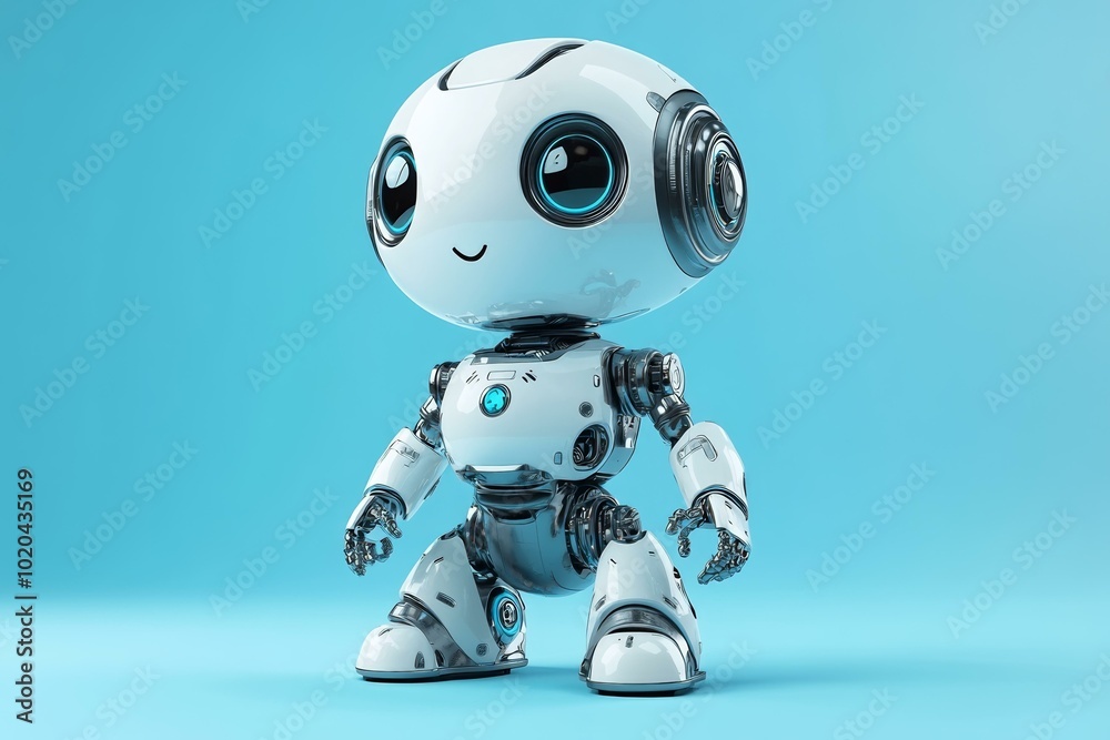 Robotic Companion, Friendly AI, Future Tech, Innovation, Smart Home Assistant