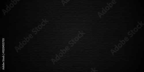 Dark Black background texture, old vintage charcoal black backdrop paper with watercolor. Abstract background with black wall surface, black stucco texture. Black gray satin dark texture luxurious.