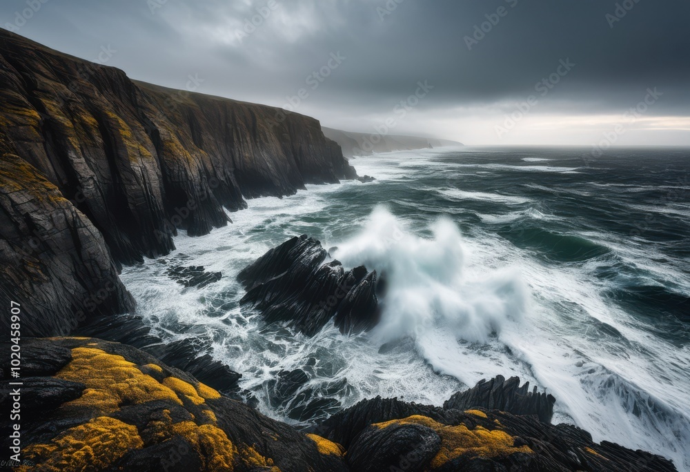 Obraz premium eroding coastline time capturing natural transformation shoreline dynamics, beach, sand, sea, water, landscape, erosion, aerial, drone, seascape