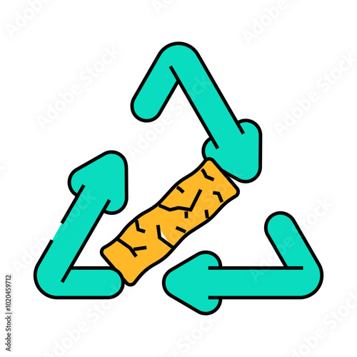 eco friendly wood pellets line icon vector. eco friendly wood pellets sign. isolated symbol illustration