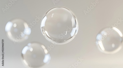 The Elegance of Floating Bubbles in a Minimalist Space