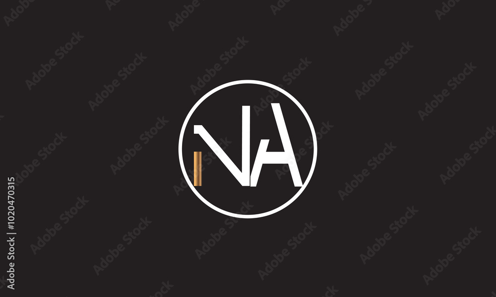 NA, AN , A ,N, Abstract Letters Logo Monogram	