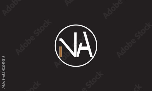 NA, AN , A ,N, Abstract Letters Logo Monogram 