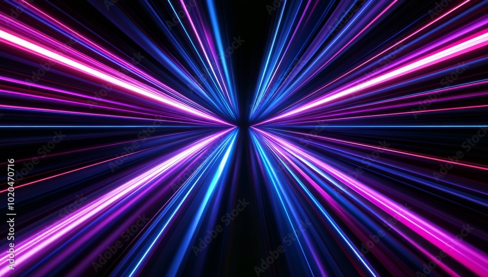 A futuristic background. Pink and blue neon, energy, gaming.