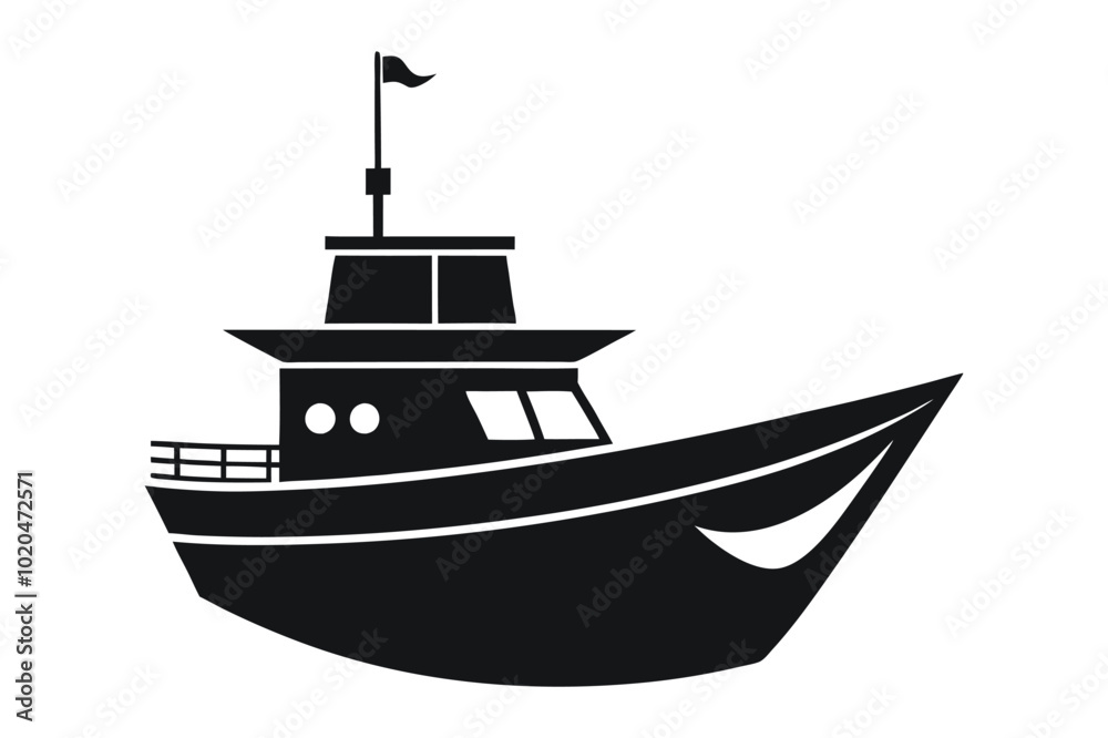 black and white ship silhouette vector illustration black and white ship silhouette vector illustration