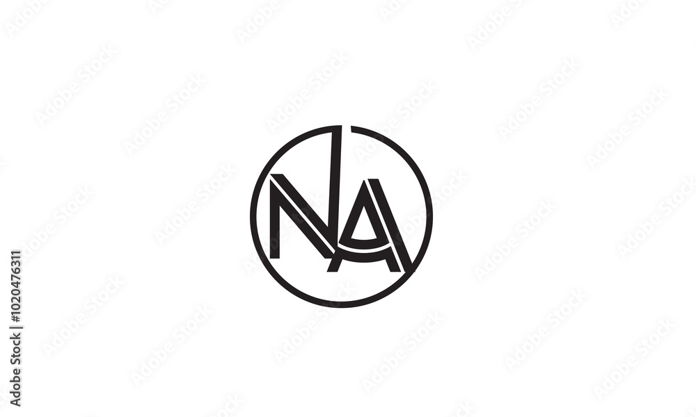 NA, AN , A ,N, Abstract Letters Logo Monogram NA, AN , A ,N, Abstract Letters Logo Monogram