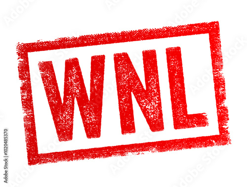 WNL abbreviation stands - Within Normal Limits, it is used in medical and healthcare settings to indicate that test results fall within the expected range of normal values, text concept stamp