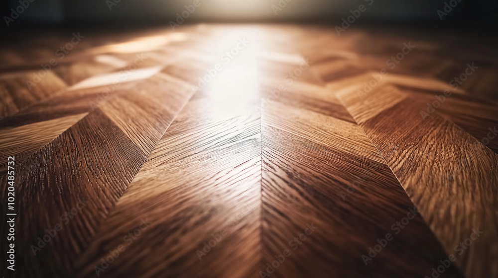 A close-up of premium oiled oak parquet flooring with a rich, natural texture, reflecting the expert craftsmanship of German carpentry. The grain of the wood glows under soft light A close-up of premium oiled oak parquet flooring with a rich, natural texture, reflecting the expert craftsmanship of German carpentry. The grain of the wood glows under soft light