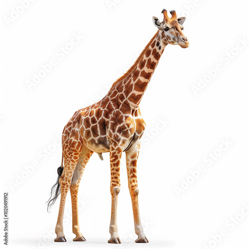 giraffe isolated on white